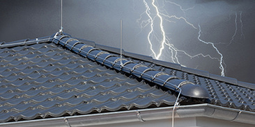 Äußerer Blitzschutz bei Zaremba Elektro GmbH & Co.KG in Trautskirchen